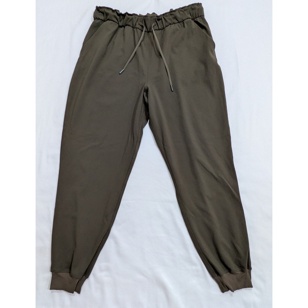 Lululemon Stretch High-Rise Jogger Pants Olive Green W5DQDS Women's 14